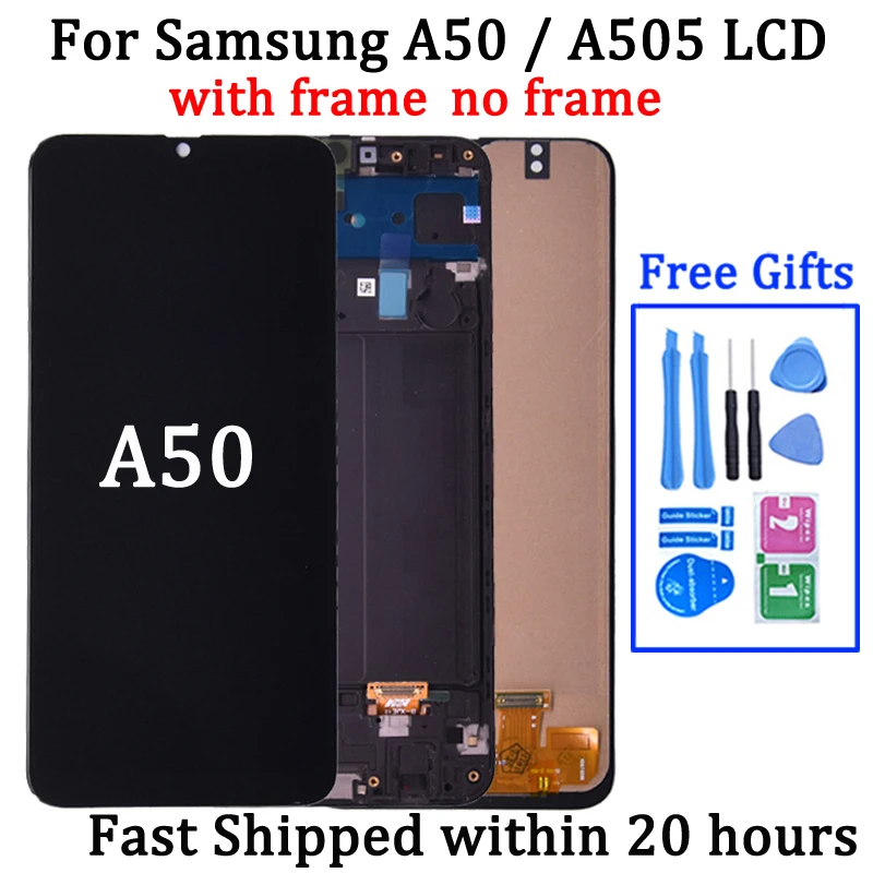 100% TEST For SAMSUNG A50 A505 A505F A505F/DS LCD Dispaly with Touch Screen Digitizer Assembly