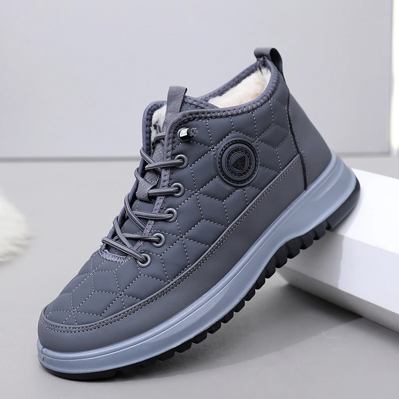 

2025 Winter New Men's Cotton Shoes Outdoor Casual Cotton Shoes Cold-proof and Warmth-keeping Durable Free Shipping Men's Cotton