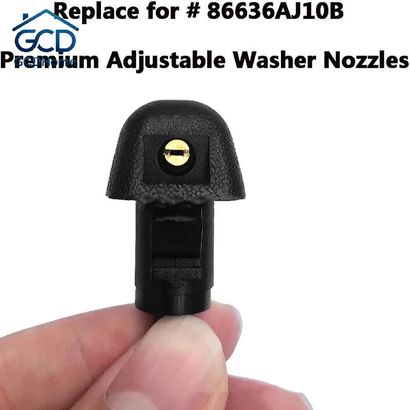 Car Wiper Washer Jet Nozzle 2/4/10PCS Extreme Temperature Resistant 86636AJ10B for Vehicle Windshield Maintenance