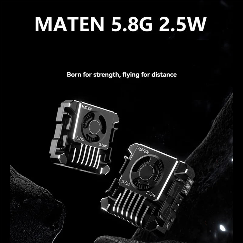 A34M-For GEPRC MATEN 5.8G 2.5W VTX PRO 2500Mw 72CH جهاز إرسال الفيديو DC7-36V المدمج في هيئة التصنيع العسكري لطائرة السباق بدون طيار FPV طويلة المدى