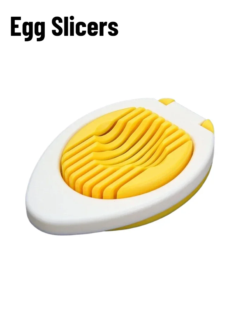 1pc Stainless Steel Multi-purpose Egg Cutter Light and Convenient Creative Egg Slicer Egg Divider Kitchen Accessory