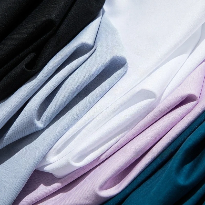 MRMT 2026 Brand New Women's Mulberry Silk Mercerized Cotton T Shirt Women's Loose Simple Round Neck Slim Short Sleeve