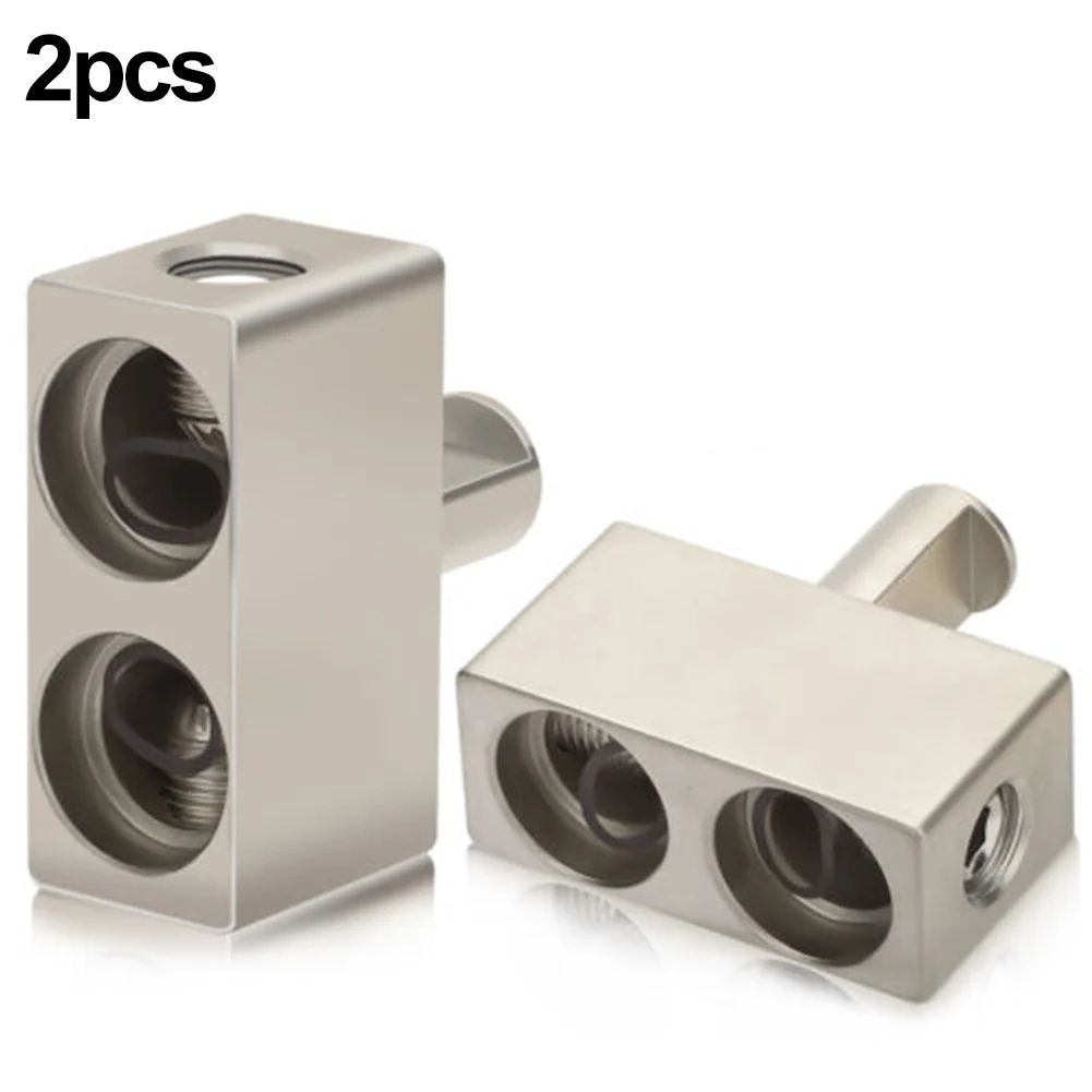 

2PCS Car Audio Power Ground Offset Input Aluminium Alloy Reducer Dual 1/0 Gauge To 1/0 Gauge Electrical Equipment Supplies