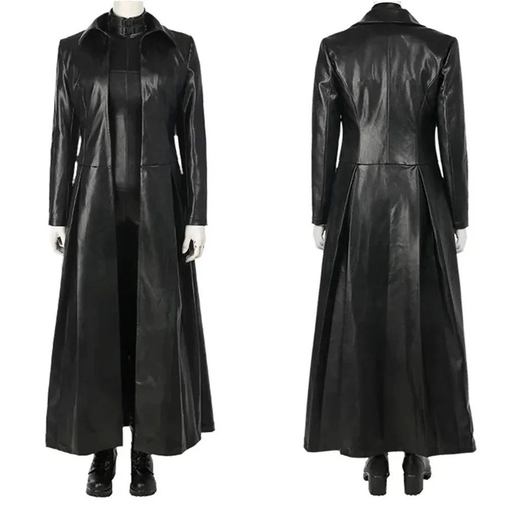 زي سيلين التنكري لحروب الدم من Underworld باللون الأسود الفاخر من الجلد الصناعي بذلة ملابس حفلات الهالوين