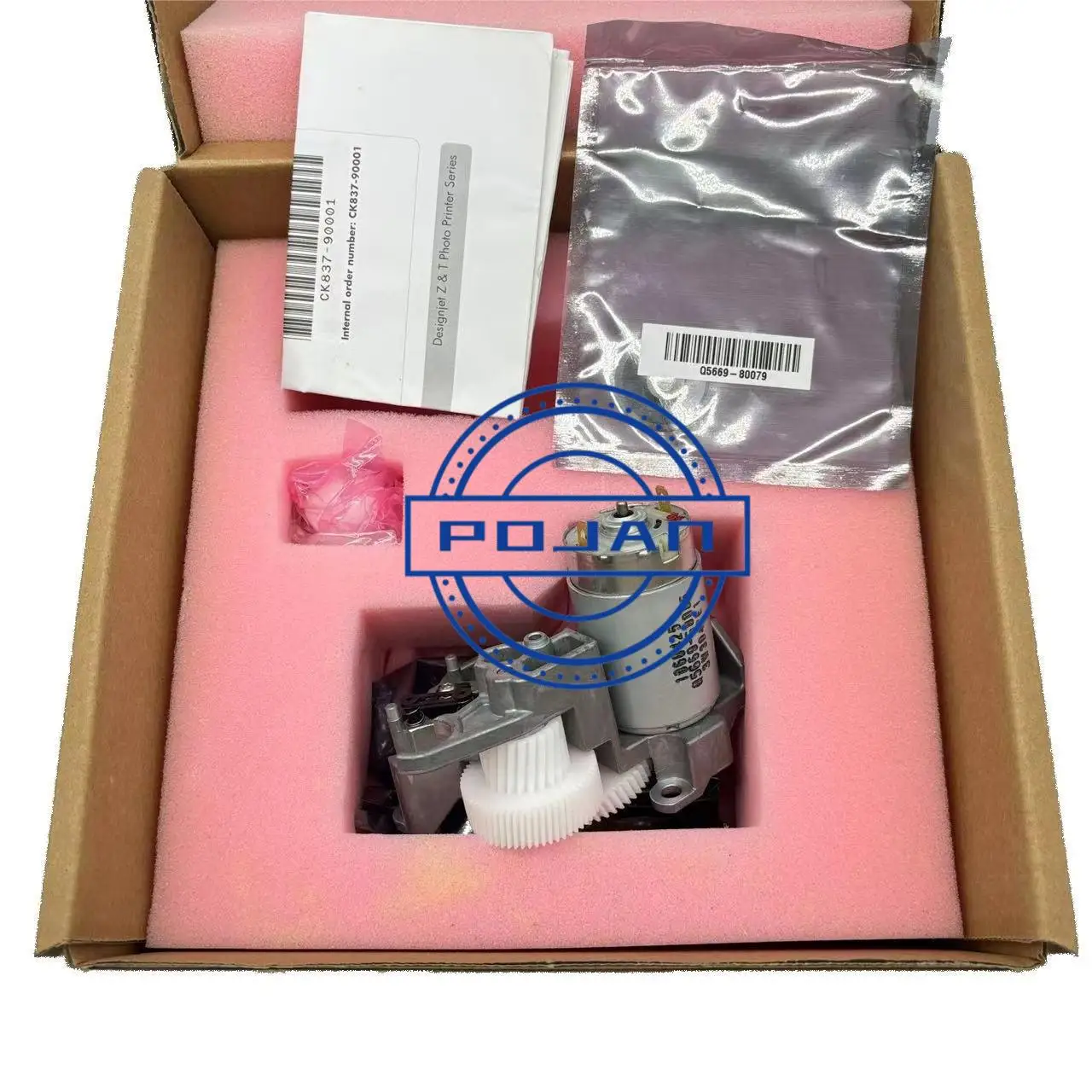 

Мотор передачи материала POJAN T8W16-67004, совместимый с плоттерами Designjet T1700, T1708, Z6, Z9+, Z6DR, Z9DR (запчасти для плоттеров)