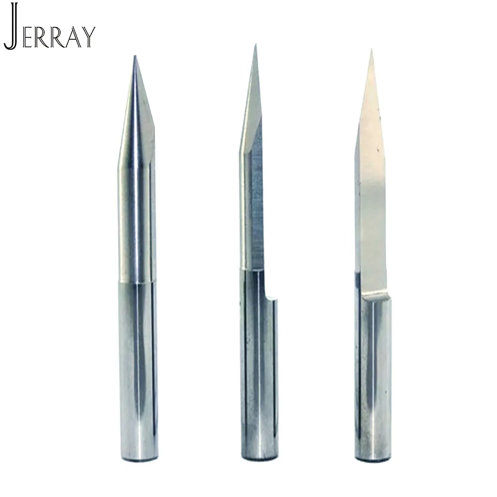 D3.175/4/6mm CNC Carving Bit V Shape solid carbid End Mill CNC Router Bit Milling Cutter for Wood Engraving Bits