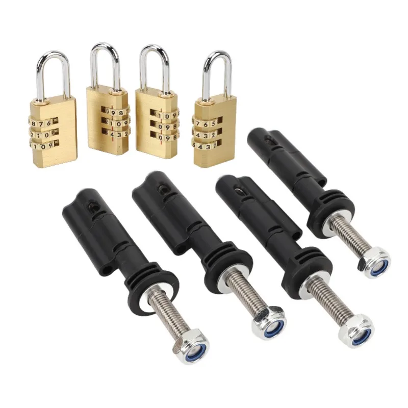 

Набор монтажных штифтов для тяговой доски. Простая установка. Надежный безопасный монтажный штифт для тяговых плат Maxtrax с замком на пароль.