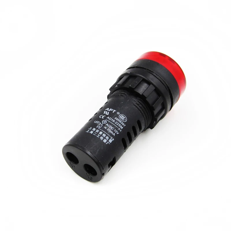 New 12V AD16-22SM LED Flash Alarm Indicator Signal Lamp with Buzzer