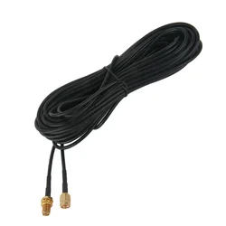 Cable de extensión macho a hembra, RP-SMA conector SMA, Cable alimentador de cobre para Coaxial, tarjeta de red WiFi, antena de enrutador RG174