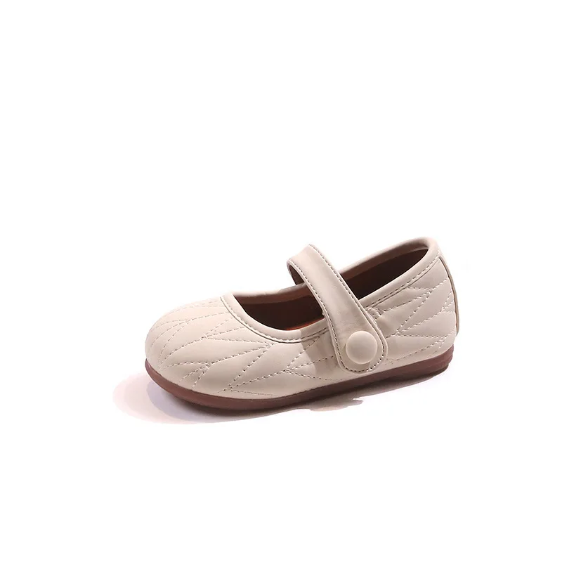 

High End Kids Shoe 2026 Spring New Classic Girl Shoes Fashion Princess Shoe Soft Soled Baby Shoe Versatile Girls' Leather Shoes