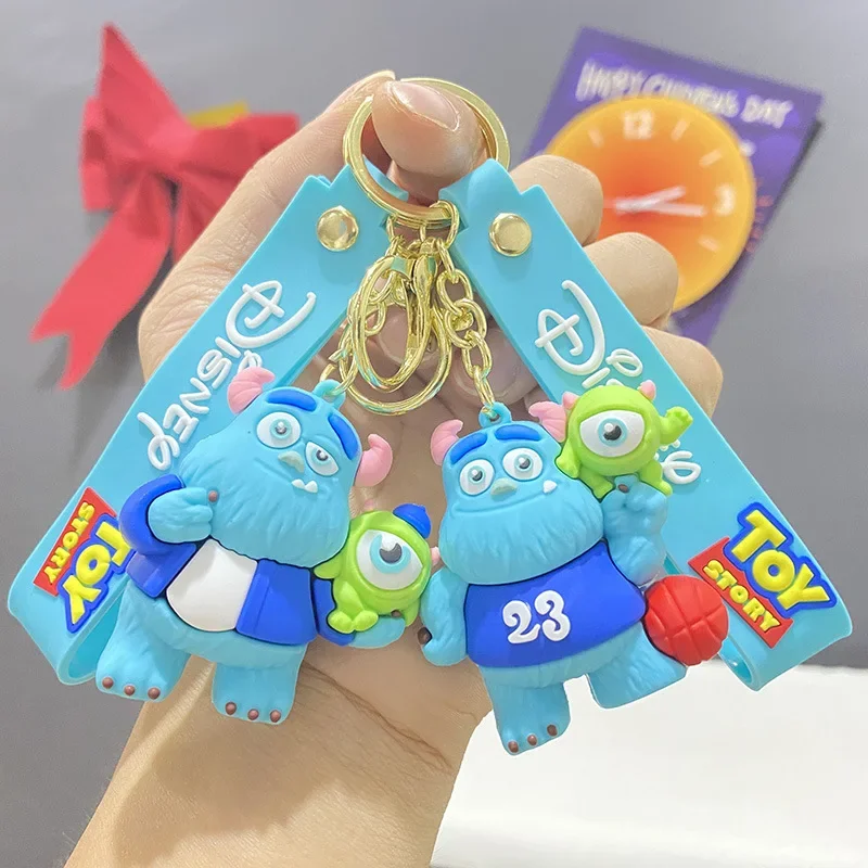 Cartoon Movie Monsters University Creative Keychains for Women Men Boys James Sulley Alien Mike Keyring Gifts for Fans