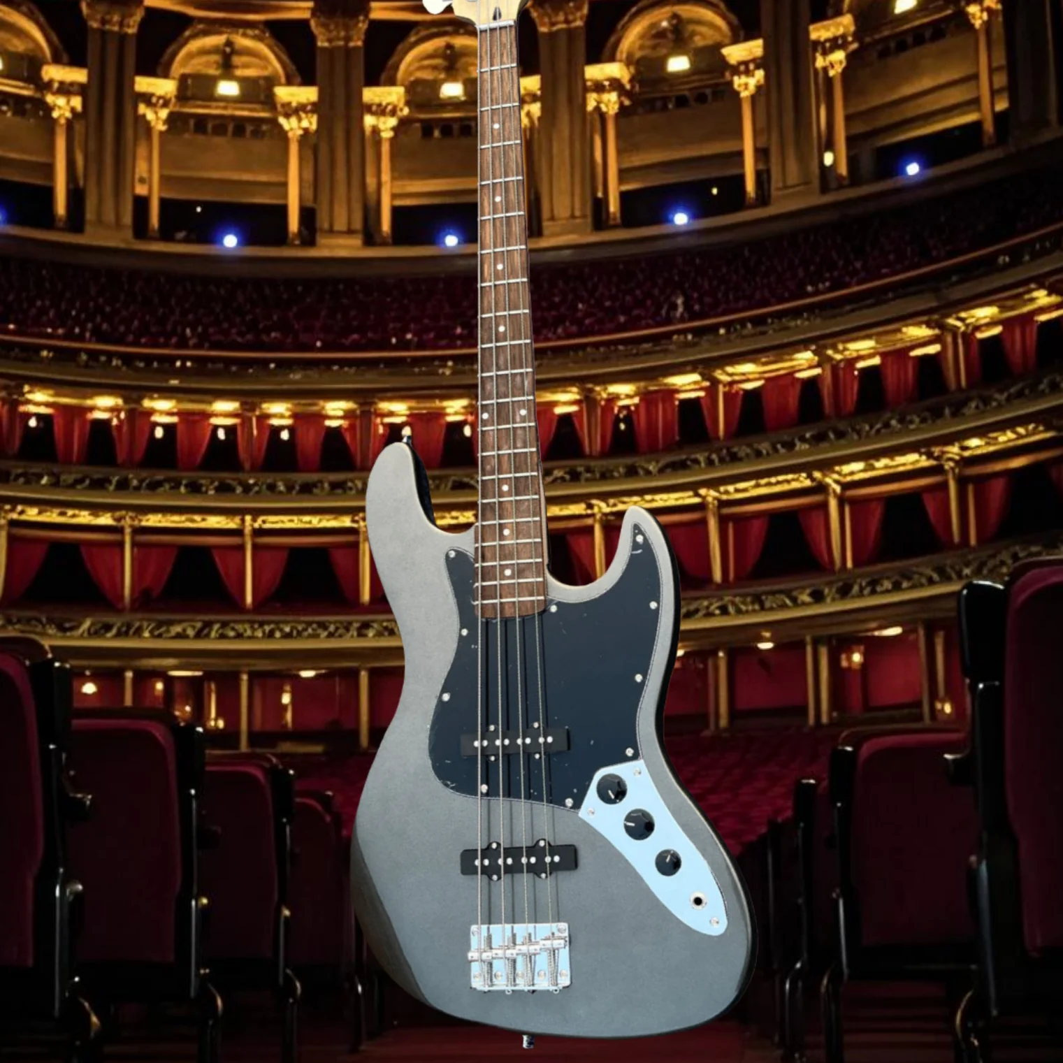 

Бесплатная доставка: Электрогитара джазовая, темно-серая/черная, 4 струны, 20 ладов, топ из тополя, гриф из клена, накладка из лаврового дерева