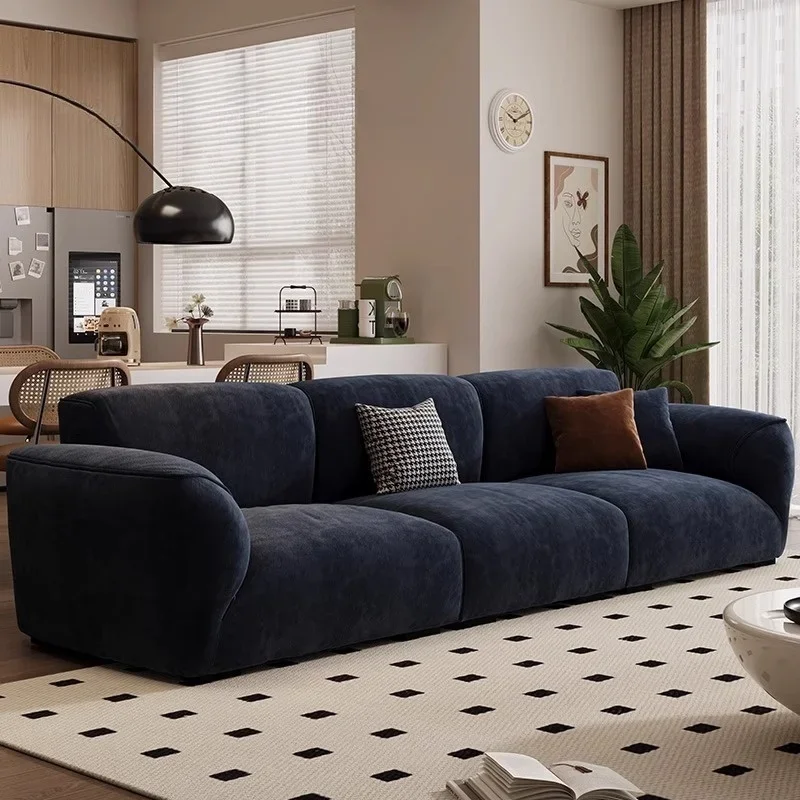 

Italian Minimalist Sofa Retro Aesthetics Lounge Adjustable Straight Row Sofa Leisure Lazy Sillon Cama Entrance Hall Furniture