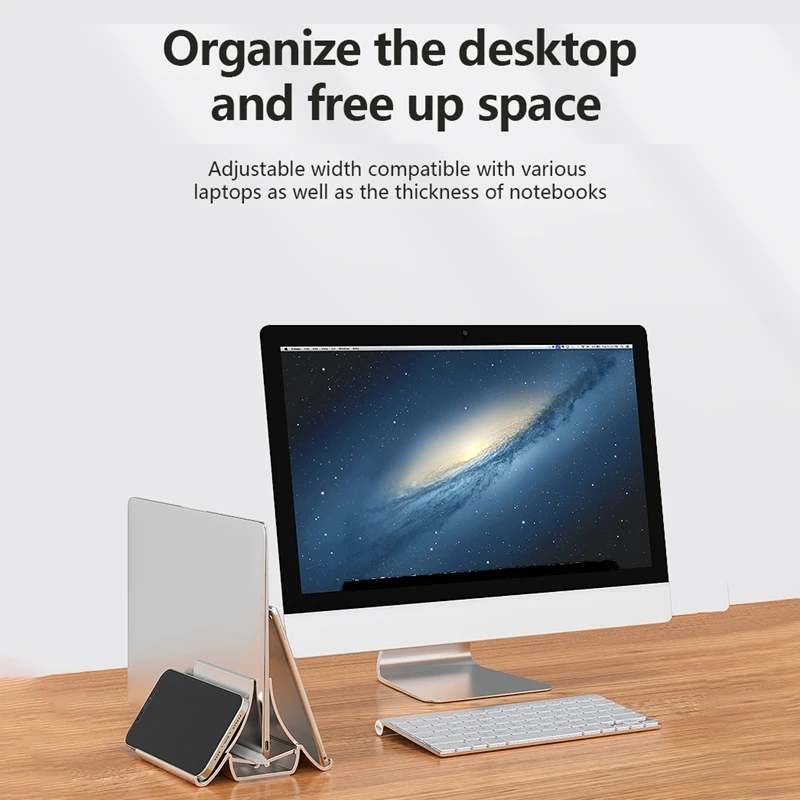 Suporte vertical para laptop, dissipação de calor, silicone, antiderrapante, suporte de gravidade para macbook, superfície, ipad, tablet