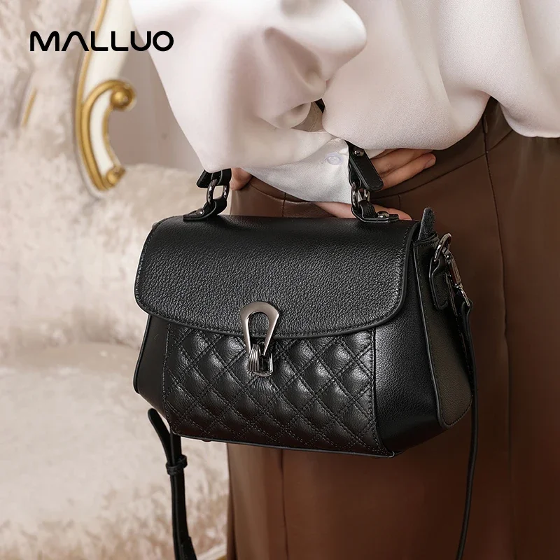 

Female Cow Genuine Leather Crossbody Bag Women‘s Natural Cowhide Fashion Shoulder Bag Ladies Fashion Commuting Handbags for Lady