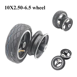10x2.50-6.5 Tubeless Tire Wheel for Electric Scooter Front and Rear Wheels Wear-Resistant Antiskid 10*2.50-6.5 Vacuum Tyre