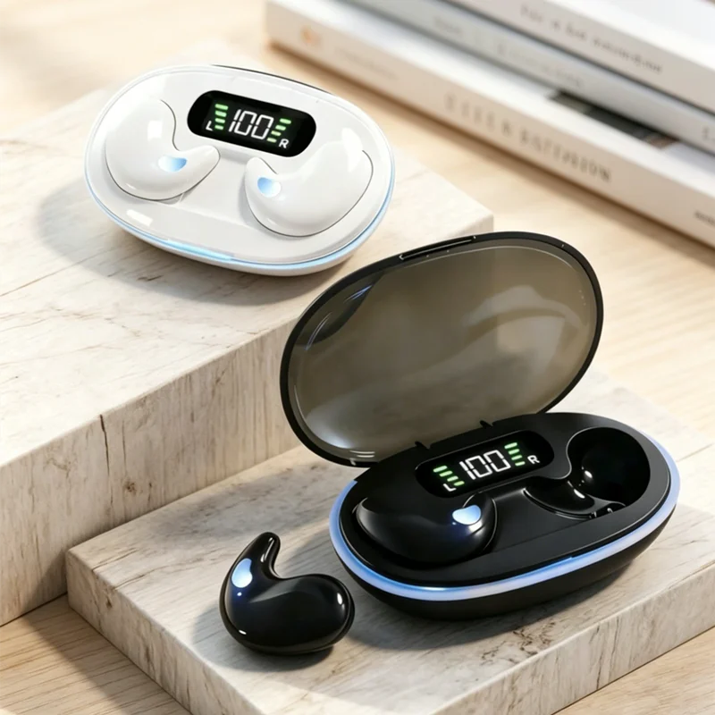 New Sleeping Earbuds Wireless Mini Headphones For Work TWS Bluetooth Earphone Stereo Hidden Headsets with Mic HD Call Waterproof