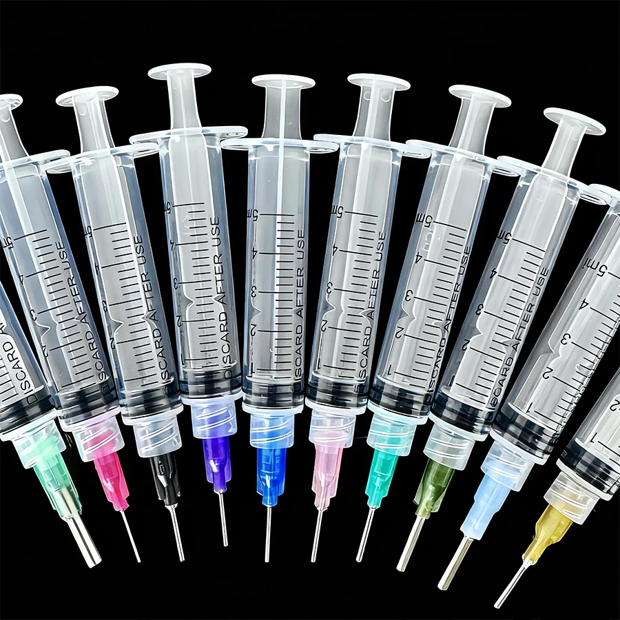 10 عبوات من حقنة صناعية لضبط الغراء من Creative Hobby مناسبة لأحجار الراين والحرف اليدوية ذات القاع المسطح - عبوة من 10 قطع