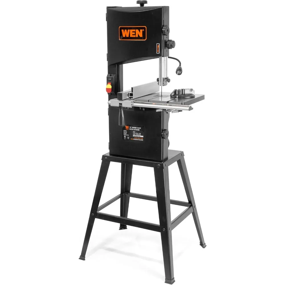 10-Inch Two-Speed Band Saw 3.5-Amp & 500-Pound Capacity Mobile Base for Tools and Machines