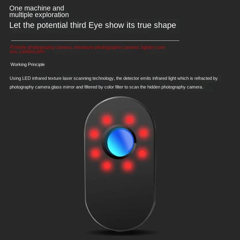 ポータブル赤外線カメラ検出器,隠しカメラ,防熱検出器,ガジェット,セキュリティ保護