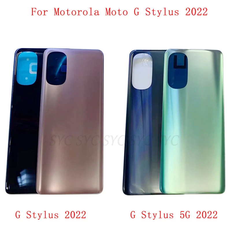 

Battery Cover Rear Door Panel Housing Case For Motorola Moto G Stylus 5G 2022 Back Cover with Logo Repair Parts