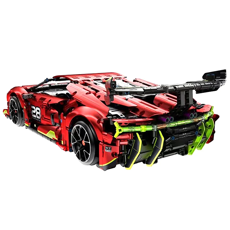 IM.MASTER 9828-2 MOC 1:10 Technical RC Racing Sports Hypercar Model Building Blocks Bricks Puzzle Toys Christmas Gifts For Kids