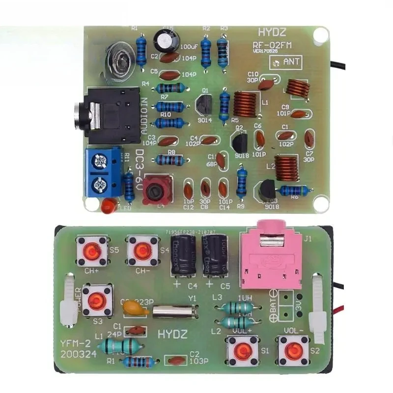76-108MHz FM Stereo Radio DIY Kit Wireless FM Transmitter and Receiver Module Frequency Modulation Soldering