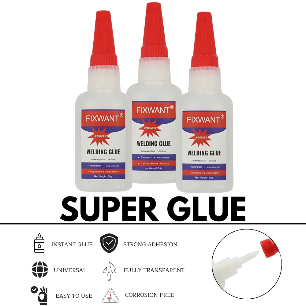 10g / 35g Universal Plastic Wood Metal Rubber Tire Shoes Repair Soldering Oil Glue Extra Strong Adhesive Welding Super Glue