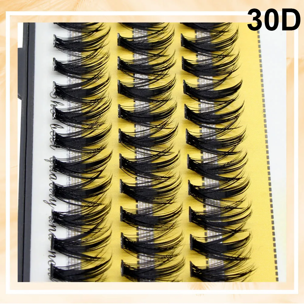 Wholesale Silk 20D/30D/40D Eyelashes Extensions Professional Cluster False Lashes Makeup Cilios Russian Volume 3D Fluffy Eyelash