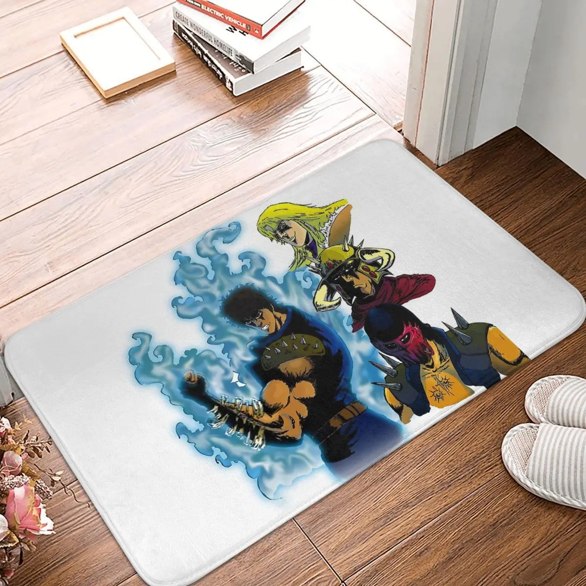 Fist of the North Star Non-slip Doormat Fist Of The North Star Living Room Bedroom Mat Prayer Carpet Home Modern Decor