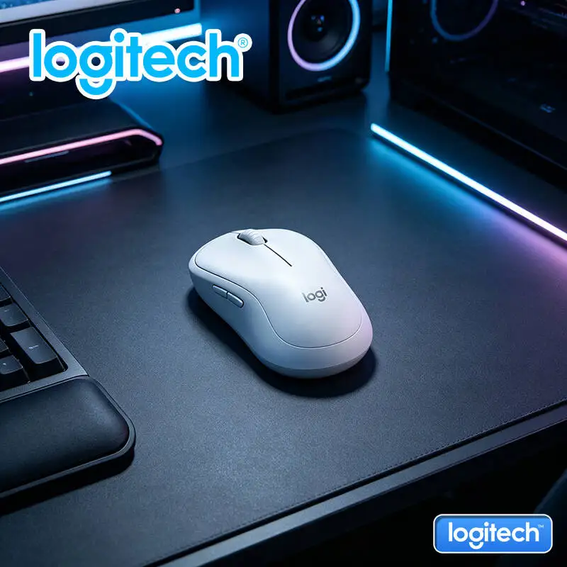 

Logitech M221 Silent Optical Mouse - 10m Working Range Lightweight Body USB Plug-and-Play Perfect for Students Office Workers