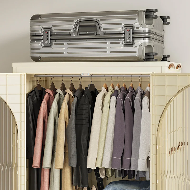 أثاث غرفة النوم لخزانة الملابس البلاستيكية على الطراز الأوروبي لتخزين الملابس بدون تركيب #2