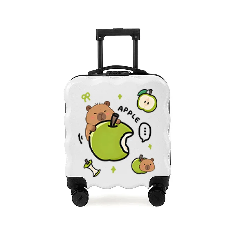 cute-children's-luggage-cartoon-alligator-carry-on-suitcase-for-boys-and-girls-kindergarten-travel-bag-18-inch-abs-pc-material
