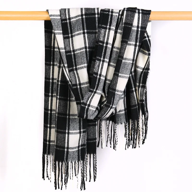 

Plus Size Scarves Warm Cashmere Blend Shawl and Wraps Women Bufandas New Design Muffler Foulard Fringe Pashmina Hijabs Scarf