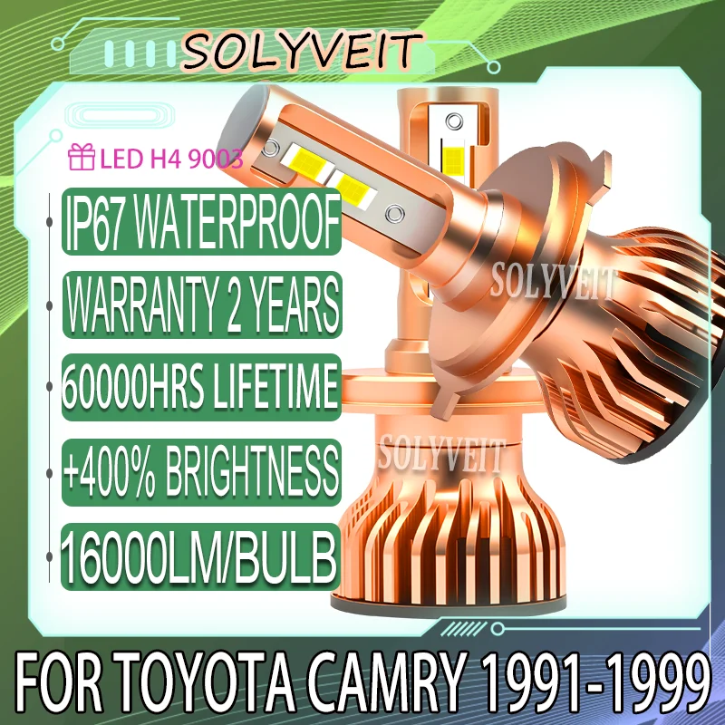

H4 LED Clear Beam Effortless Setup High Low Beam Headlight Bulb For TOYOTA CAMRY 1991 1992 1993 1994 1995 1996 1997 1998 1999