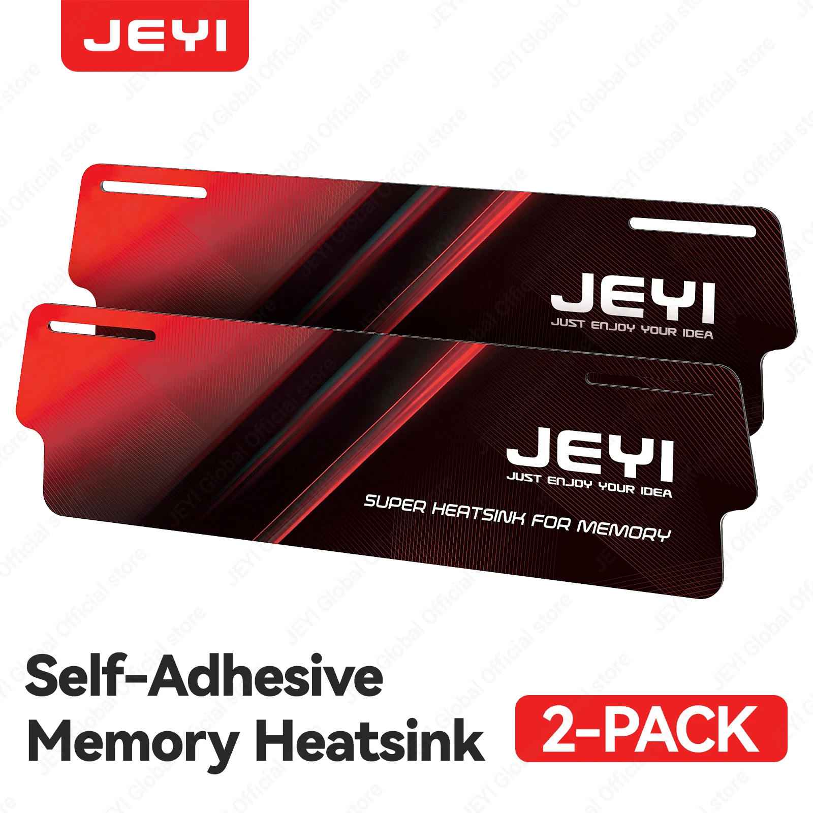 JEYI Computer RAM-geheugen koellichaam koeler geheugenvest koeler radiator voor DDR2 DDR3 DDR4 DDR5 geheugen, koele pc-game overklokking.