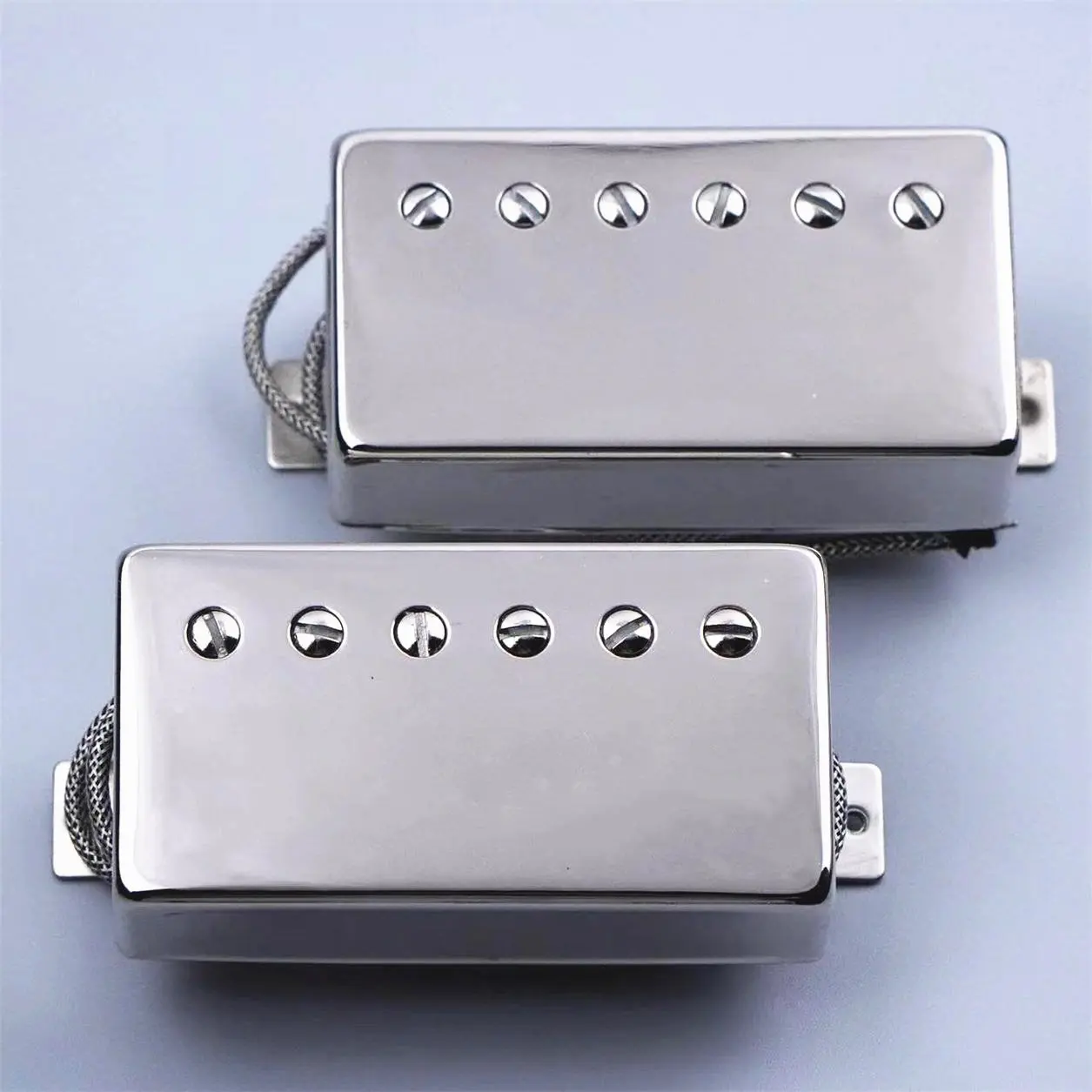 GIB BB1 BB2 Alnico 2 classic 57+ Guitar Humbucker Pickups Bridge& Neck For Gibson Les paul LP Guitar Chrome