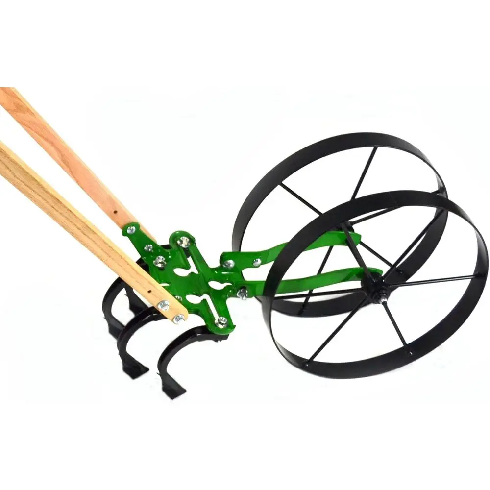 

Dual Wheel Garden Tiller: Efficiently Cultivate, Weed, and Plow Your Garden