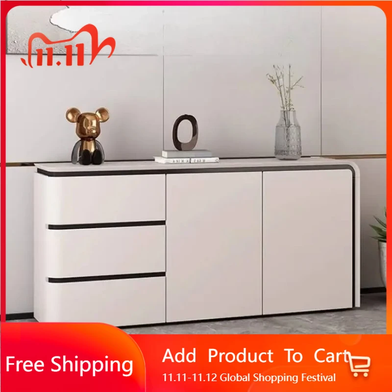 Ergonomiczne szafki do salonu w nowym stylu, naturalne, wodoodporne, nietypowe, nowoczesne szafki z szufladami, postmodernistyczna witryna, modne meble.