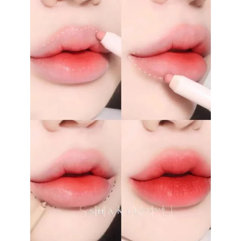 Korea Colorgram Double Ended Lip Liner Plump Pouty Lip Shadow Long-lasting Concealer Lip Pencil Lipstick Beauty Makeup Cosmetics