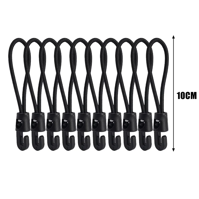 Bungee Cord Mini Bagage Elastisch Touw Hoge elasticiteit Expander touwen met haak Verstelbare rubberen spanner Camping elastische band