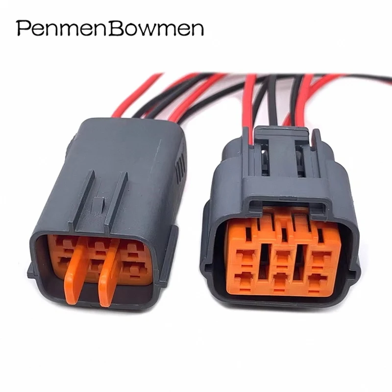 

1 Set 6 Pin Car Throttle Socket Valve Exhaust Gas Recirculation Accelerator Pedal Electrical Cable Connectors Wire Harness Plug