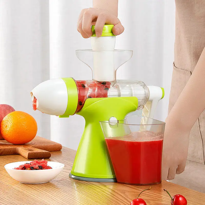 

Multifunctional Manual Juicer Small Household Juicer One Machine Two Uses Homemade Ice Cream Vegetable and Fruit Squeezer