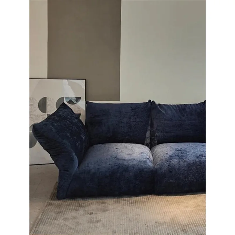 Internet celebrity petal sofa, living room curved super deep sofa