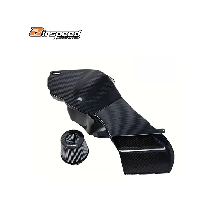 Airspeed Brand Light Weight and High Strength 100%  Carbon Fiber Cold Air Intake System For audis S5 B8 EA837