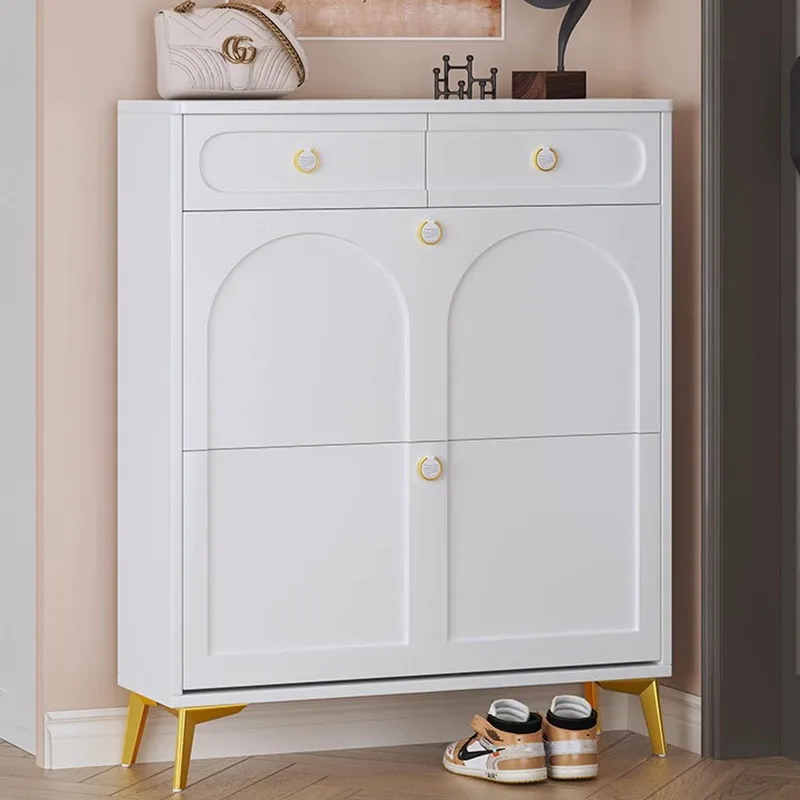 Shoemakers White Shoe-shelf Organization Cupboards Organizer Living Room Cabinet Cabinets Shoerack Rack Armoire Home Furniture image 3