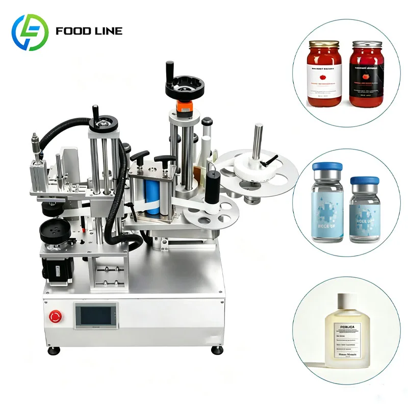 Automatic Front Back Labeling Machine For Bottle Container Industrial Sticker Application Customized