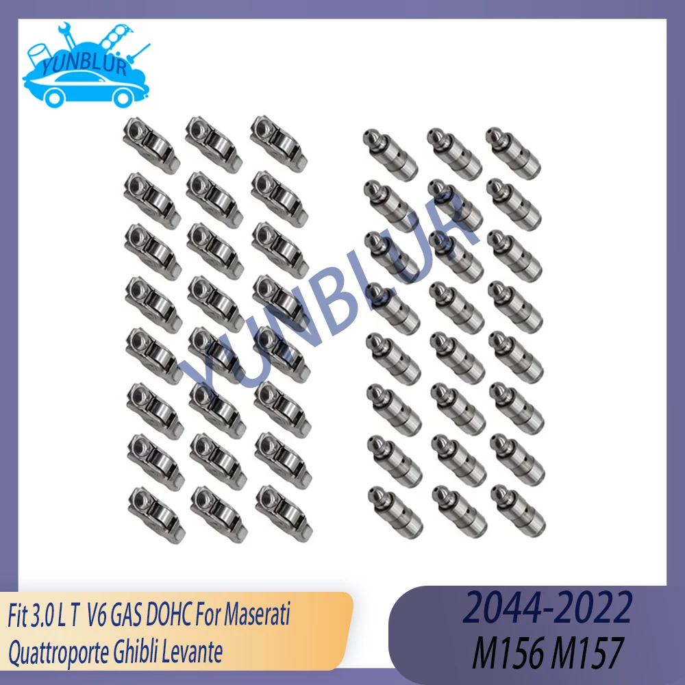 Engine Valve Lifter / Rocker Arm Set Fit 3.0 L T M156 M157 GAS DOHC 14-22 For Maserati Quattroporte Ghibli Levante M156B M156D