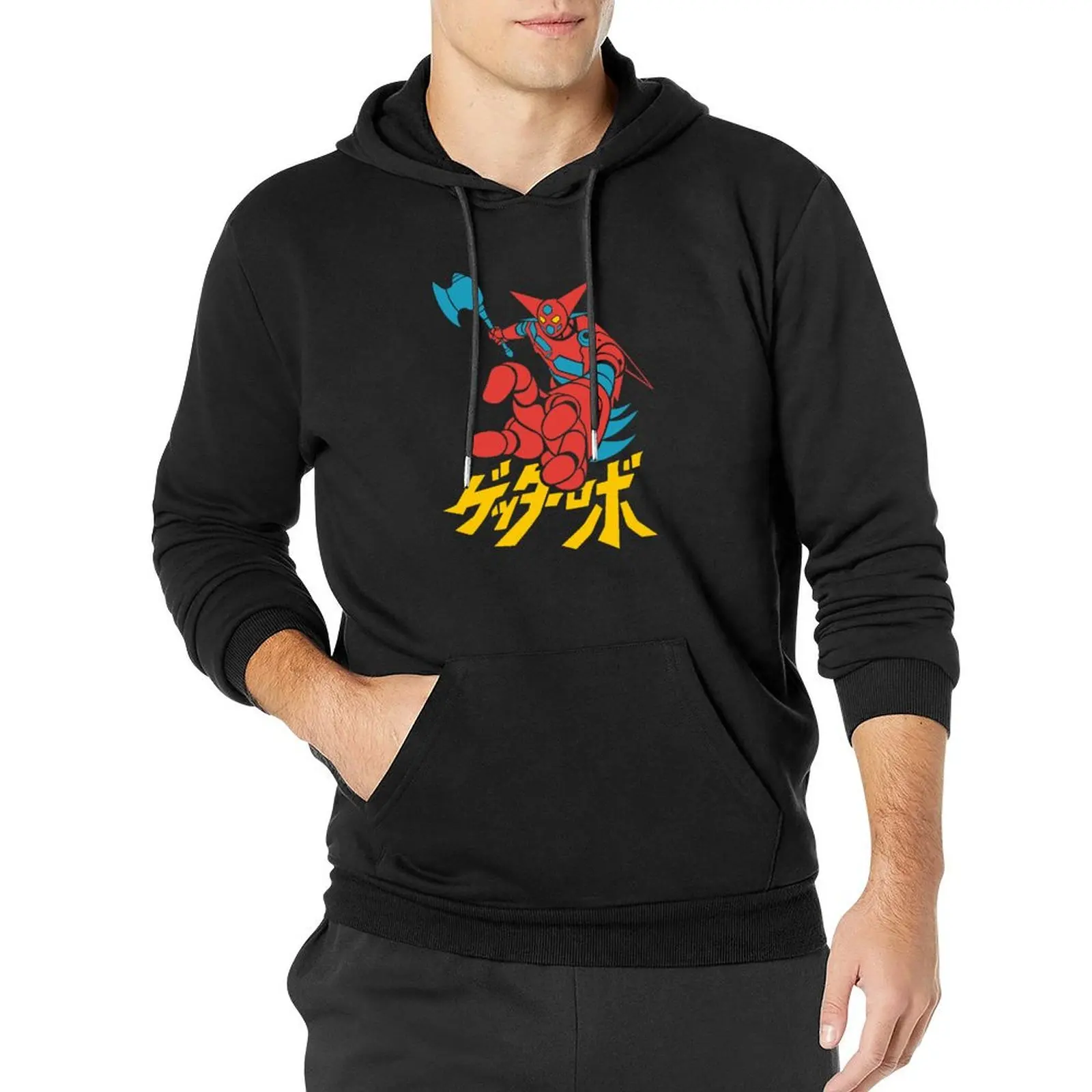 

042 Getter Robo Pullover Hoodie men's sweat-shirt set aesthetic clothing men wear anime clothes hoodie streetwear