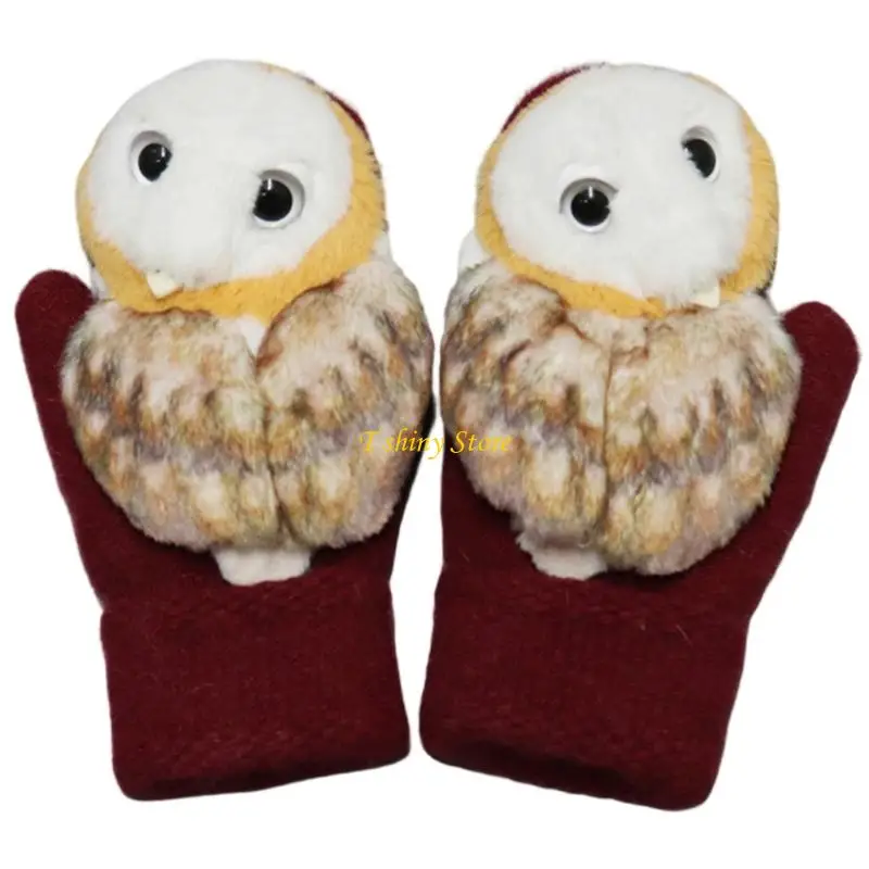 N58F Animal Handwear Breathable Warm Gloves For Cold Weather Outdoor Activity Fit Family Members